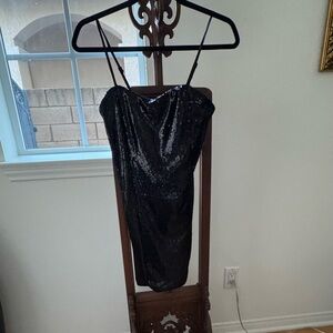 Black Sequin Dress